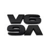 2x Black Metal V6  Emblem 3D V-6 Engine Bagde Car Fender Sticker Sport Decal
