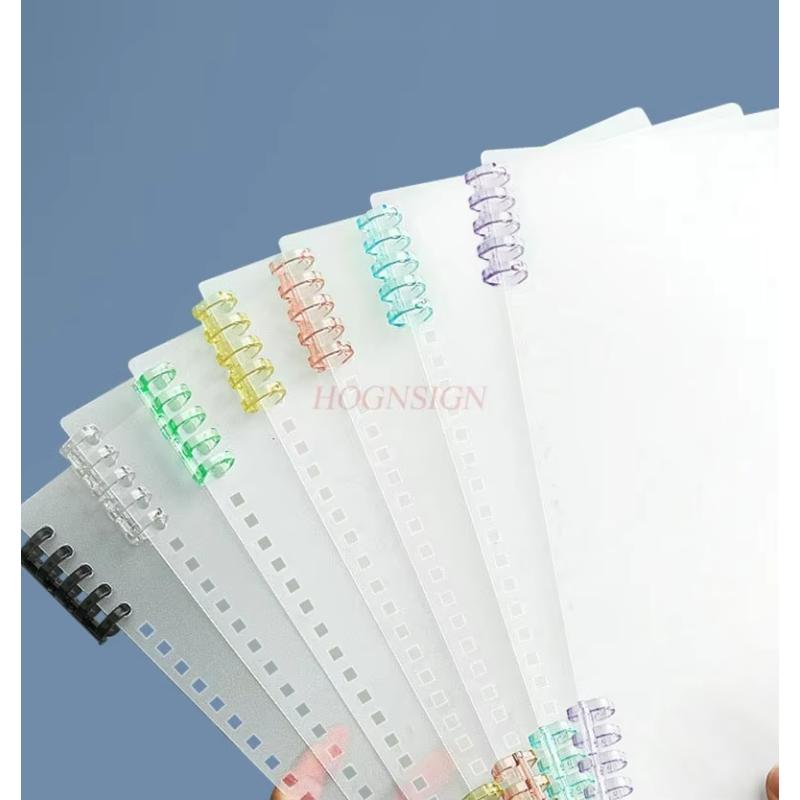 10pcs Loose leaf notebook, binder, ring, transparent book ring, coil, binding clip, punching ring, buckle ring