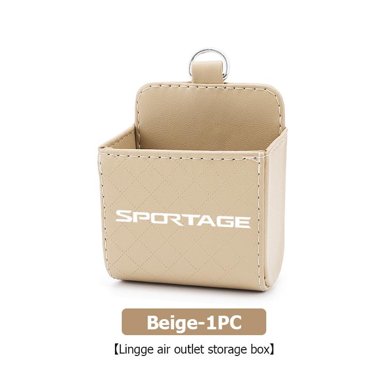 JUNT9 For KIA Car Air Outlet Storage Bag Glasses Phone Organizer Box Mini Organizer Box Sportage Rio Ceed Niro Soul Stonic Proceed