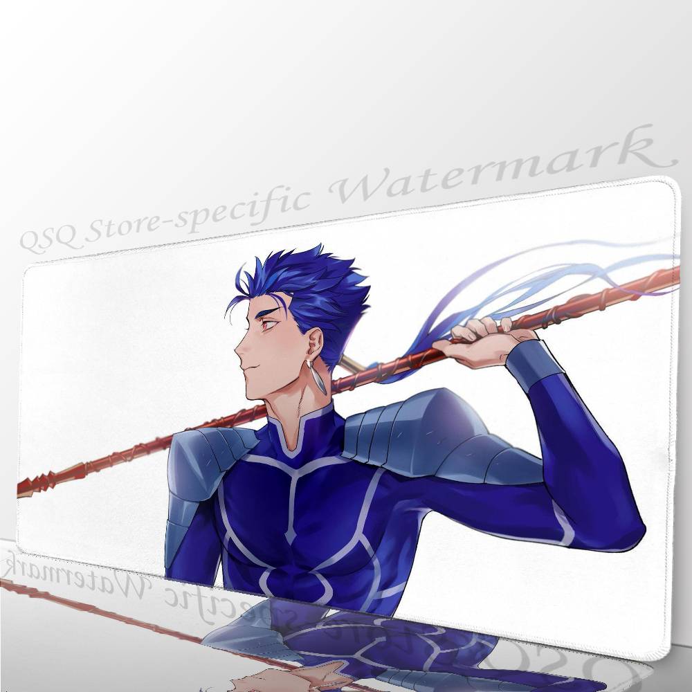 Lancer Аниме Игра F-fate Коврик для мыши Нескользящий Подходит для офисных компьютеров Ноутбуков Игровых столов для киберспорта XXL Клавиатура