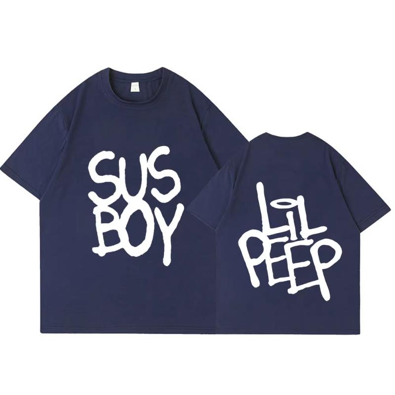 Горячий рэпер Lil Peep Sus Boy Розовая футболка унисекс женская мода хип-хоп футболка с коротким рукавом высокое качество оверсайз хлопковая футболка