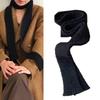 Harajuku Style Neck Scarf for Women Men Soft Neck Warmer Gothic Knit Narrow Long Scarf Winter Autumn Fashion Neckwear