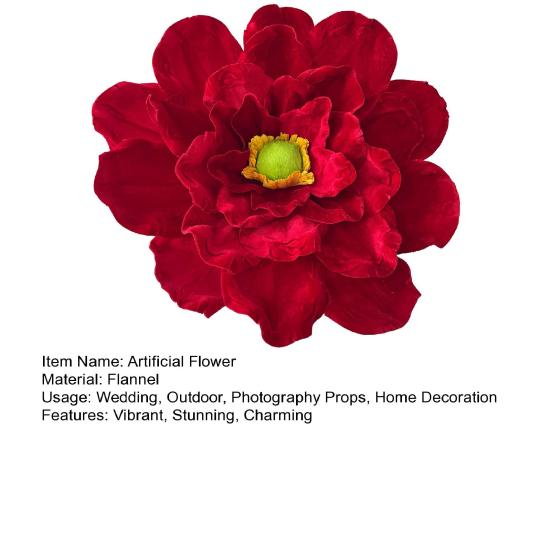 Большой бархатный искусственный цветок магнолии Рождественский искусственный красный цветок пуансеттии для свадебной вечеринки Рождественский домашний декор