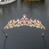 Exquisite Fashion Crystal Children Princess Crown Headpiece Girls Crown Birthday Hair Ornament Girls Stage Performance Headpiece