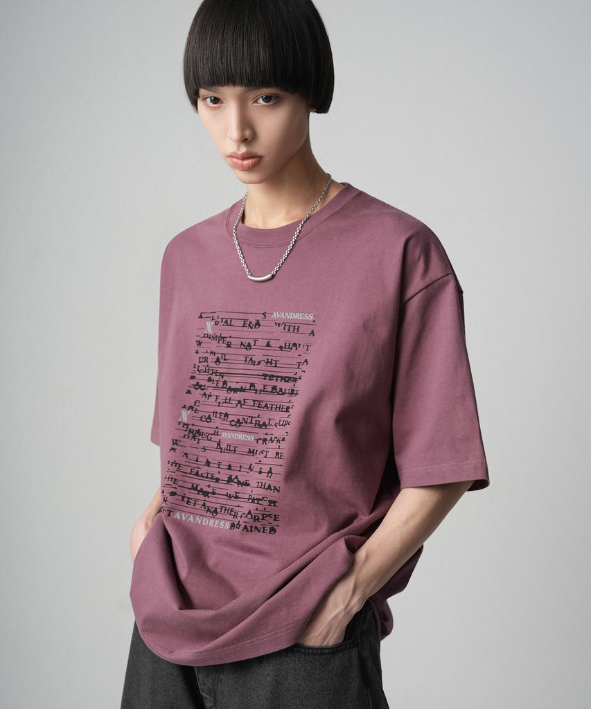 AVANDRESS Letter T-Shirt - 4Col