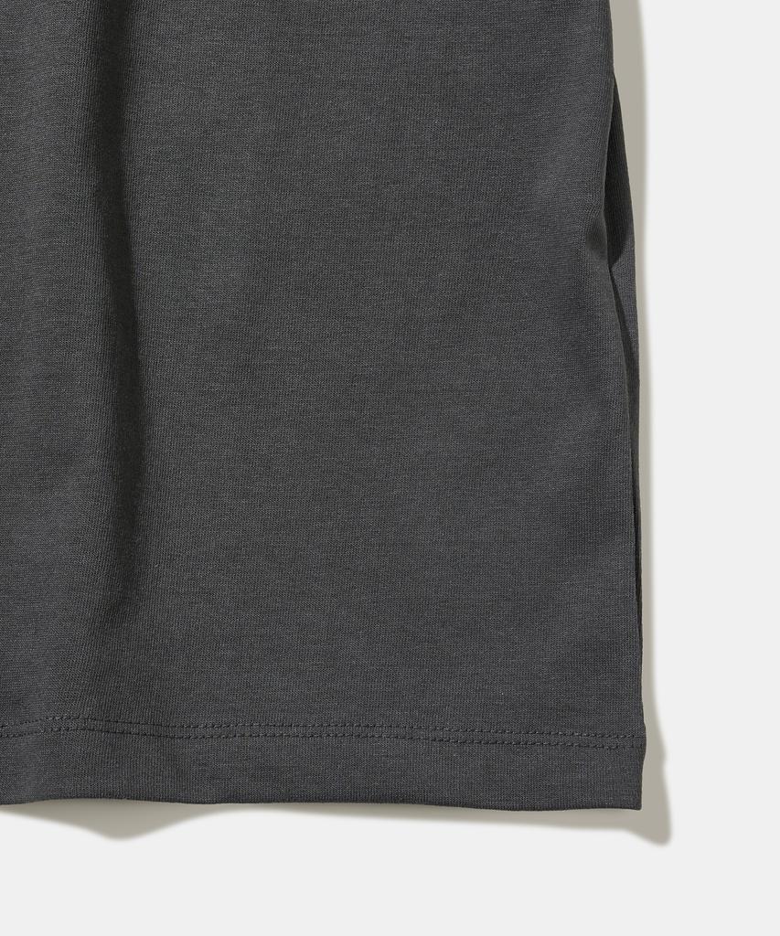 DIAMOND LAYLA [Machine Wash] Kkaho Marathon Short Sleeve T-Shirt T106 Charcoal