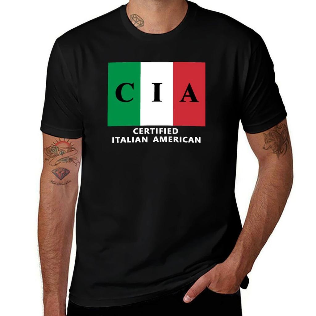 Italy Cia Certified Italian American Tshirt Minimalist Plain Crew Neck Tshirt