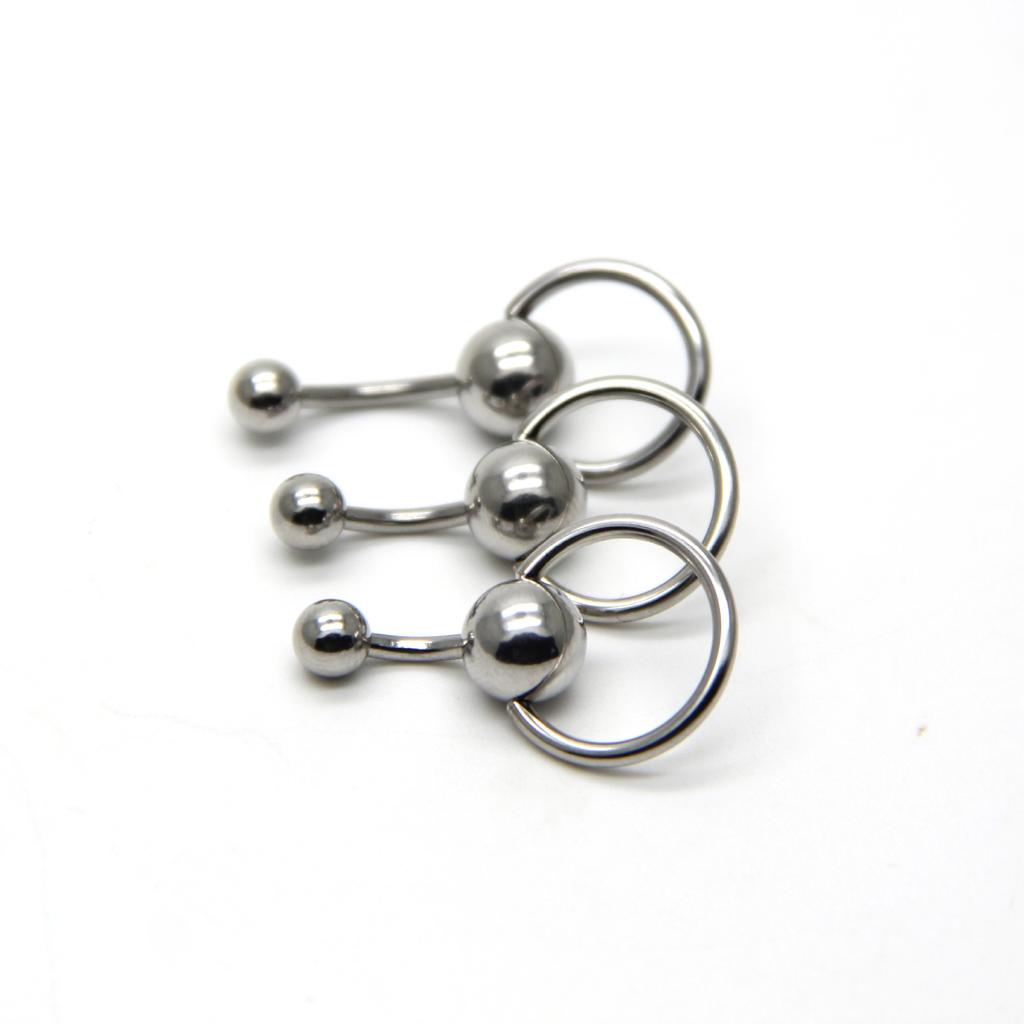 Модное кольцо для пирсинга пупка Beanty, промышленное, из нержавеющей стали, ювелирные изделия для тела, хирургические кольца для пупка, сексуальный шарик 14G