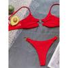 Sexy Metal Rings Brazilian Bikini Female Swimsuit Women Swimwear Two-pieces Bikini Set Bather Bathing Suit Swim Lady