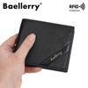 RFID Anti Theft Protection Card Holder for Men Vintage Design Short Tri-fold Wallets Business Fashion Purse