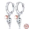 100 %Real 925 Sterling Silver 11 Style Classics Heart Zircon Earrings Are Suitable As Birthday Gifts For Girls Fashion Jewelry