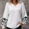 IHUASU Women's Pullover Knit Sweater Solid Colour Pattern Fashion Sweater Woman