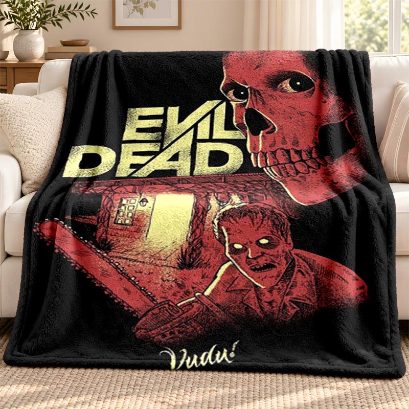 Evil dead blanket Flannel Blanket Soft Cozy Plush Throw for Sofa Bed Lightweight Home Decoration Outdoor camping