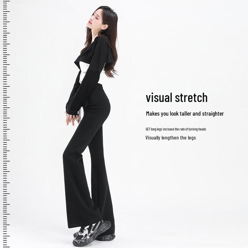 Женские повседневные брюки клеш с высокой талией и эффектом пуш-ап