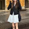 Comfortable Casual Style Round Neck Knitted Cardigan for Women Early Autumn Thin Loose Lazy Style Jacket Short Top