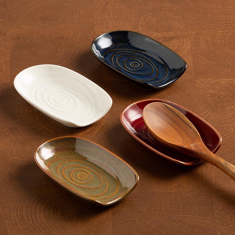 2pcs Japanese-style Household Spoon Rest Soup Spoon
