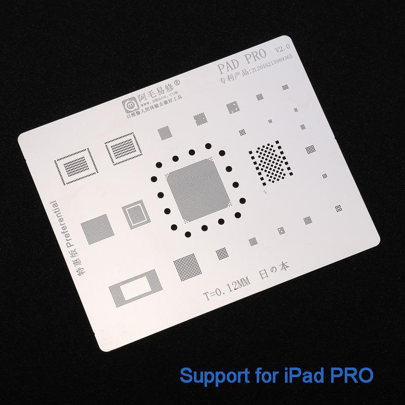 Японский трафарет для BGA-реболлинга из нержавеющей стали для iPad2/3/4/5/6/PRO/mini1/2/3/4, жесткий диск NAND PCIE, шаблон для установки в жестяную банку