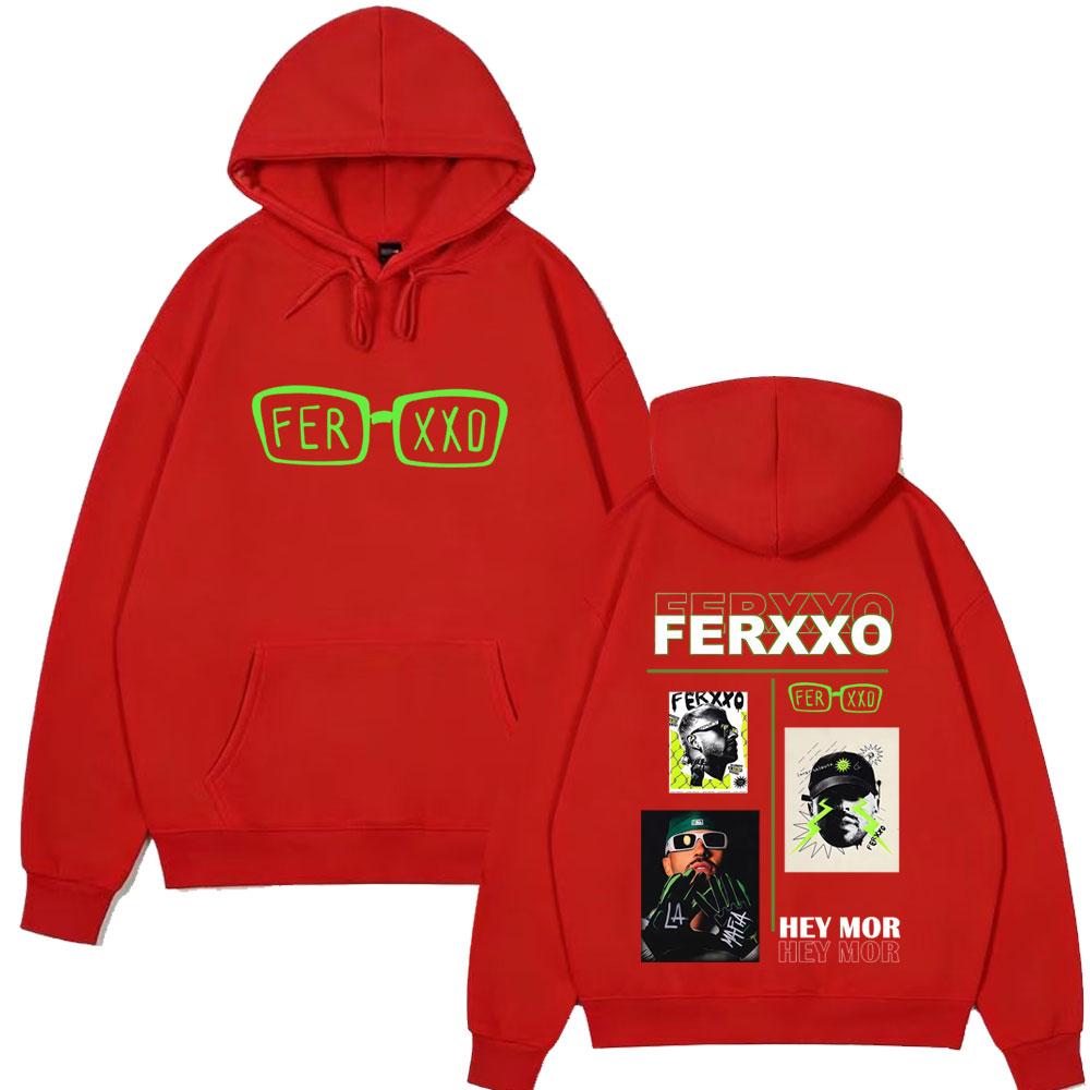 Худи с принтом Feid Ferxxo Tour для мужчин и женщин, модные толстовки, повседневные, хип-хоп, свободные, с длинными рукавами, оверсайз, пуловер