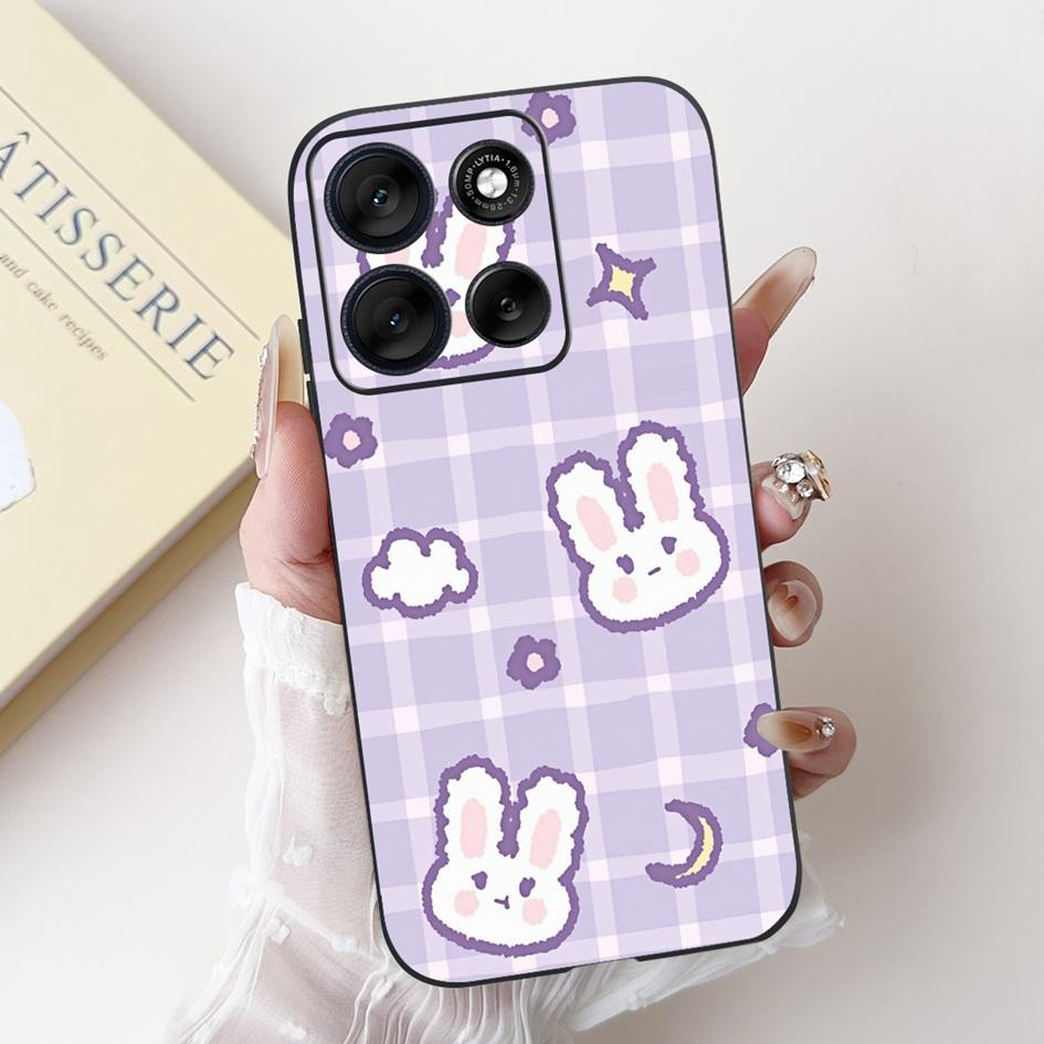 Для Motorola Moto G86 G56 2025 Чехол Модный Цветок Закат Мультфильм Мягкий Силикон Защитный Чехол Для Телефона Для MotoG56 MotoG86 Чехлы