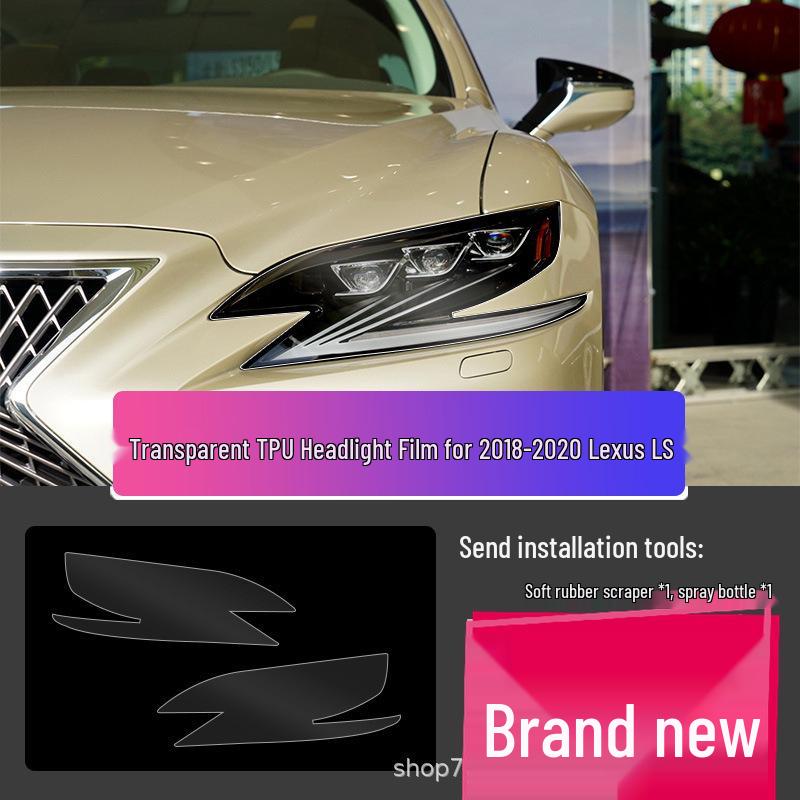 Lexus LX570 Headlight Film – Transparent Smoked Light-Control Protective Film