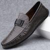Genuine Leather Men's Shoes New Trendy Casual Slip On Formal Loafers Handmade Moccasins Breathable Male Driving Shoes Sneakers