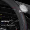 Carbon fiber breathable car steering wheel cover for Skoda Octavia Kodiaq KAROQ Superb Kamiq VIRS car interior accessories kybf34