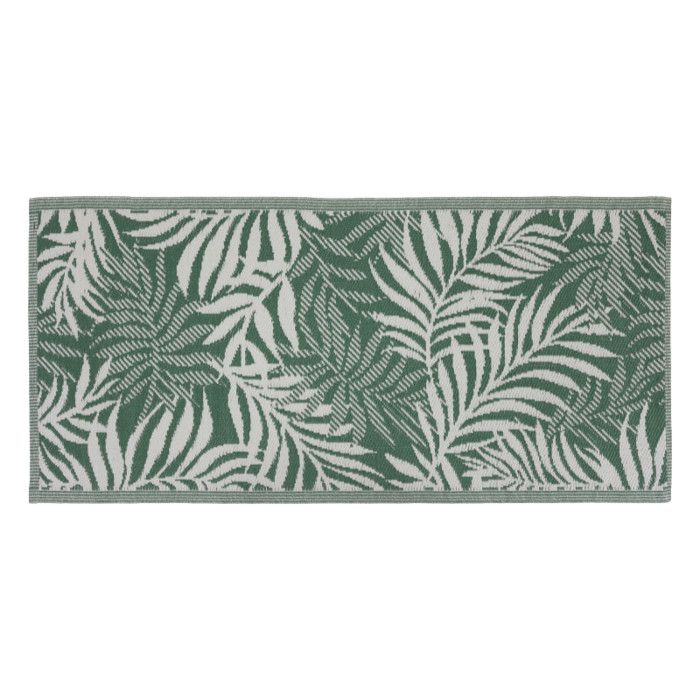 Tapis d'extérieur géométrique 90 x 180 cm Atmosphera - Tropique Vert