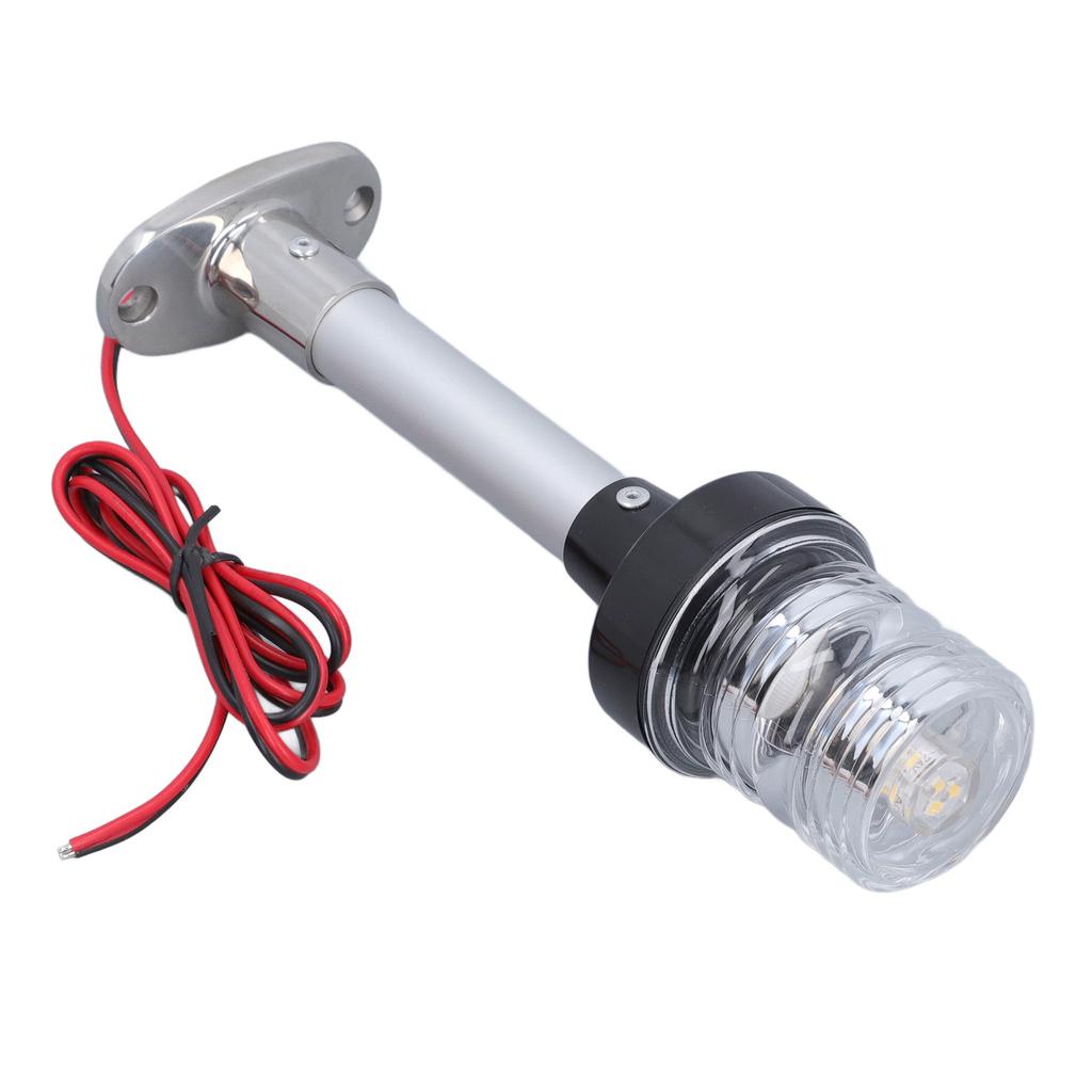 Светодиодный кормовой фонарь для лодки 6 дюймов, дальность видимости 2 морских мили 4000?4500K Белый 360 градусов Всесторонняя IP66 Навигация