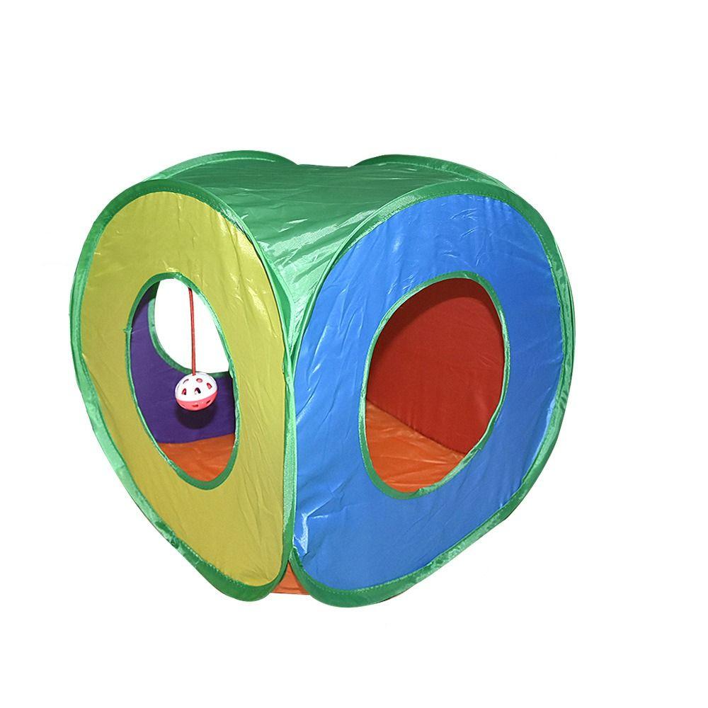 Breathable Cat Tunnel Tube Polyester+Steel Wire Pet Fun Play Toy Portable Cat Nest Guinea Pig