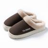 Winter Cotton Towing Cotton Shoes Outer Wear Shoes Platform Plush Home Thermal Fleece Home Slippers Non-slip