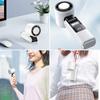 Handheld Portable Cooling Fan 199-Speed LED Ice Folding Folding Neck Fan 4000mAh Ultra Long Life Suitable For Camping And Hiking