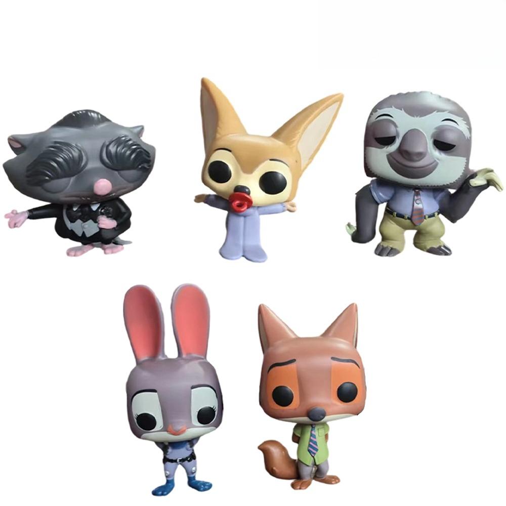 Hot Trending 5Pcs Cute Animal Vinyl Figure Set Popular Collectible Figurine Fashion Home Decoration Storage Perfect Gift