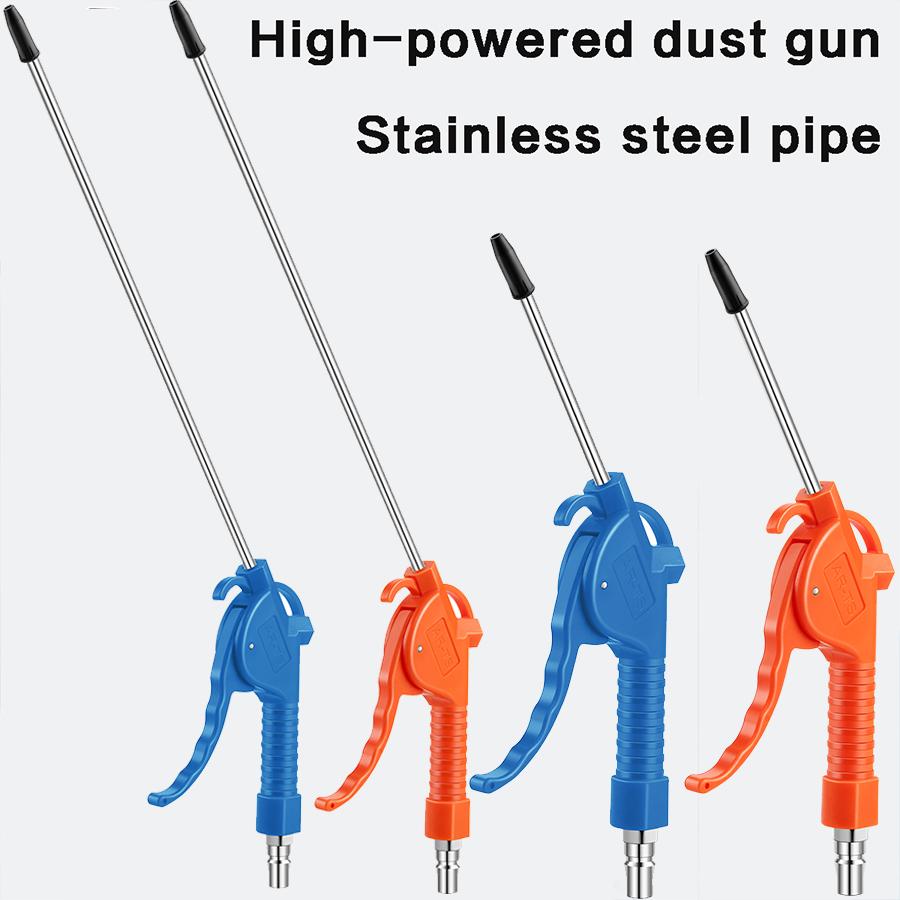 Пневмопистолет с удлиненной угловой насадкой 4" и 10,2", промышленный продувочный пистолет с большим радиусом действия, пневматический инструмент для очистки воздушного компрессора