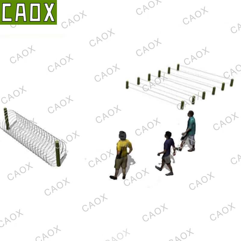 CAOX 500m Alpine Cold Region Obstacle Course Wire Mesh