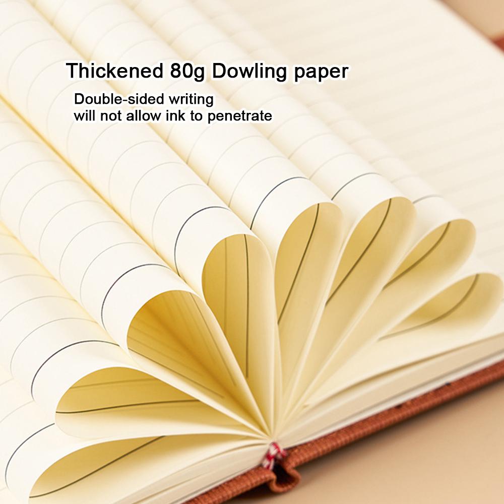 Деловой блокнот формата А5 с кожаной пряжкой, книга для записей рабочих встреч, предметная тетрадь для студентов, утолщенный дневник, книга с выдержками, внутренние страницы в линейку, дневник путешествий