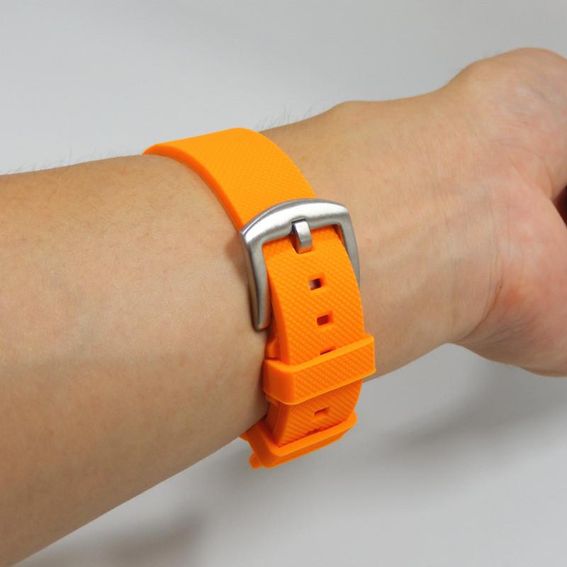 Силиконовый спортивный ремешок для часов 20 мм с быстрой фиксацией для мужчин и женщин, фитнес-аксессуары
