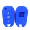 Силиконовый чехол для ключа автомобиля Peugeot Citroen Elysee складной корпус ключа с кнопкой подсветки