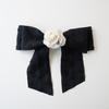 MERRYMOTIVE Black and white flower bow hair pin