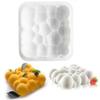 Форма для выпечки 3D Square Cloud Cake Mold в форме облака, белая силиконовая форма для выпечки мусса, торта, десерта