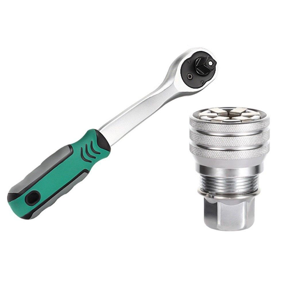 Heavy Duty Hex Wrench Adapter Kit Single-Hand Operation Multi-Function Socket Adapter  Automotive