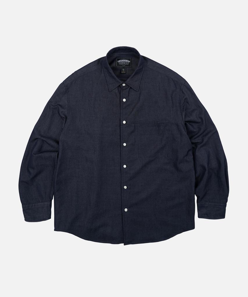 FRIZMWORKS Two Tone Relaxed Shirt 002 _ Indigo