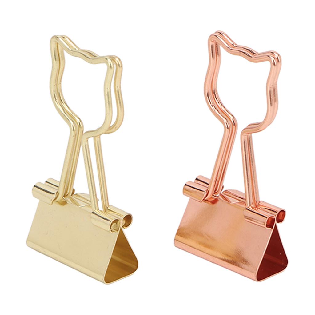 100 шт. зажимов для папок Cat для студентов 2 цвета сильная сила зажима нержавеющая металлическая офисная папка