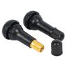25/100pcs Car Tire Valves Stems TR413 Snap-In Auto Short Rubber Tubeless Tyre Valves Black Automotive Accessories