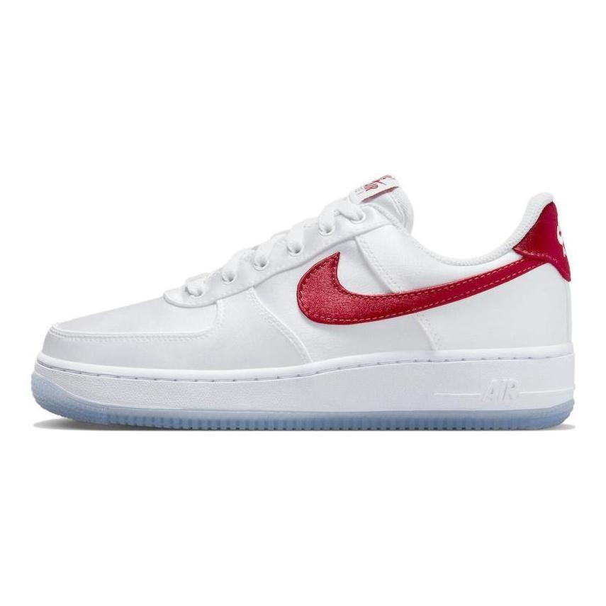 Nike Женские кроссовки Air Force 1 Low '07 Satin White Varsity Red DX6541-100