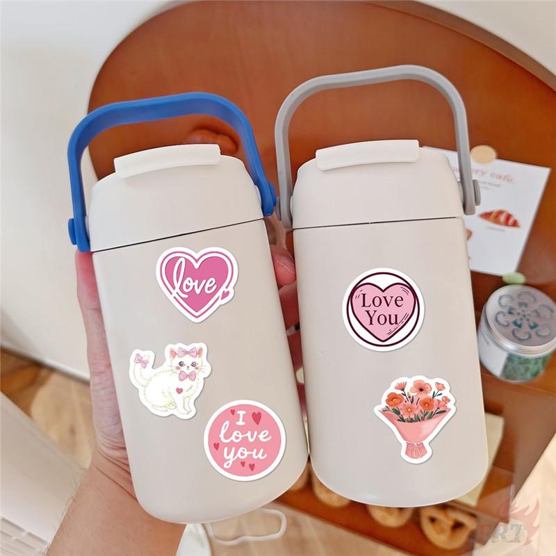 500 шт./рулон розового цвета ко Дню святого Валентина - Сладкая любовь Детские награды Наклейки - DIY Скрапбукинг Декор Альбом Запечатывание Этикетки Наклейки