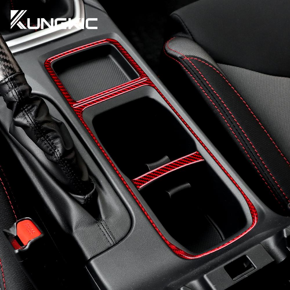 Soft Carbon Fiber Gear Shift Panel Sticker For Subaru WRX VB/WRX STI 2022 2023 2024 2025 2026 LHD RHD Car Interior Accessories