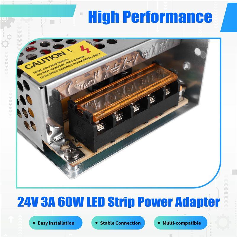 A84E-24V 3A Трансформаторный импульсный блок питания 60 В Переключатель-драйвер для светодиодной ленты Адаптер питания для видеонаблюдения Промышленного управления