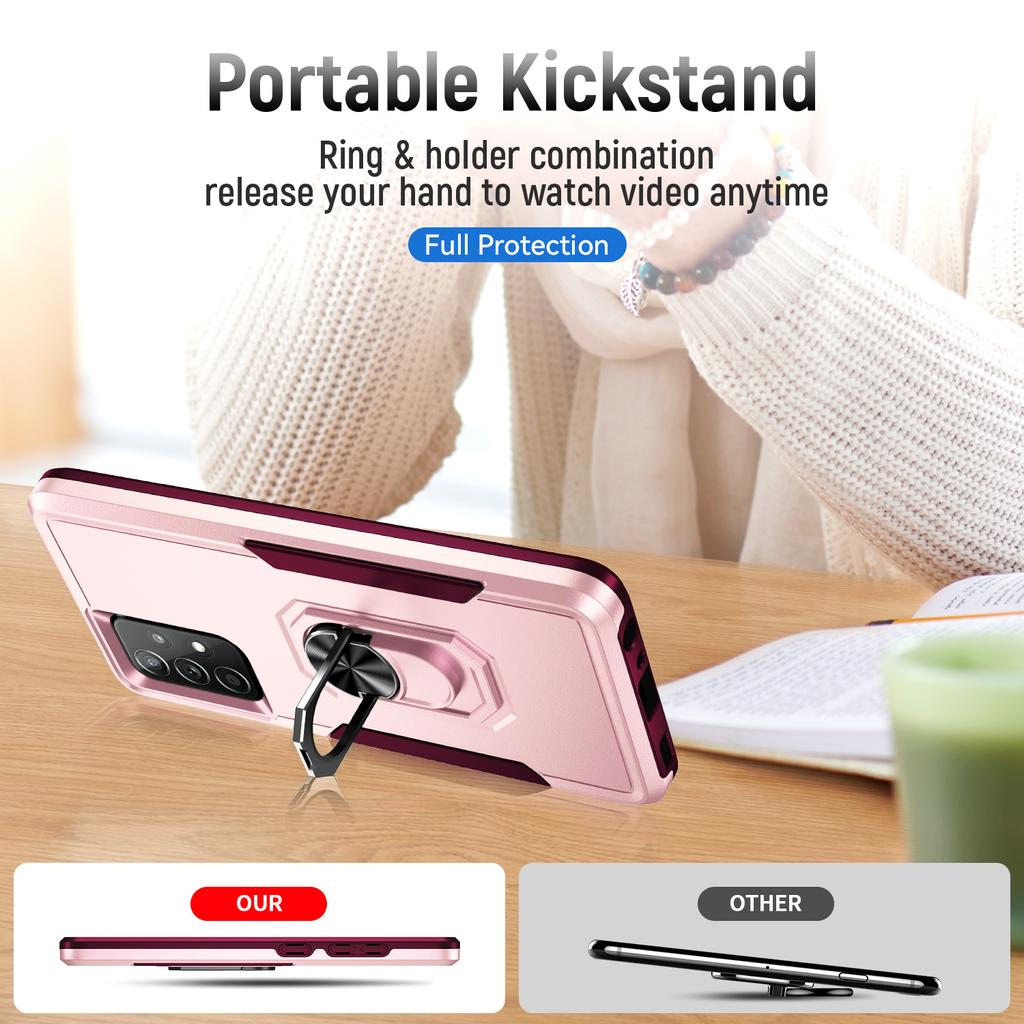 Жесткий защитный чехол с кольцом-держателем для Samsung Galaxy A53 A52s A 52s A52 5g A 52 A72 A33 A53 A73 A13 S20 S22 Ultra S21 Plus