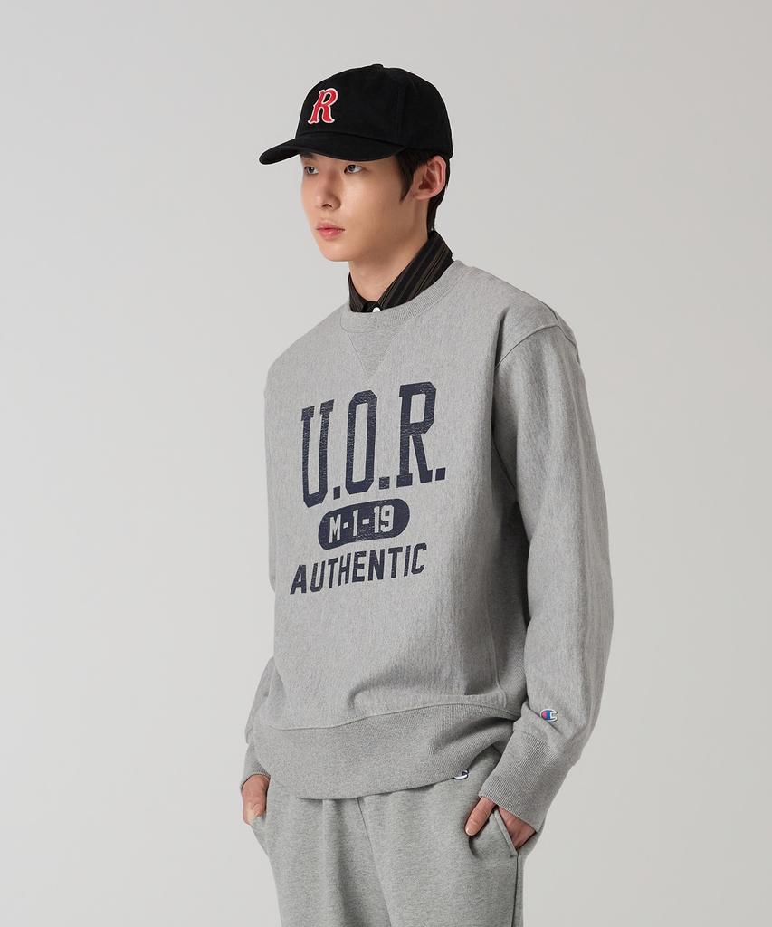 CHAMPION Heritage Reverse Weave Loose Fit Washed Sweatshirt Grey