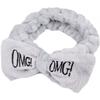 ECARLA Cosmetic Headband Bow Grey – Косметическая повязка на голову серого цвета с бантиком